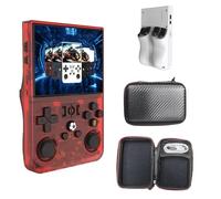 Keyboy - Keyboy Game Console, Portable Retro Video Game Console with 20000+ Games, Handheld Game Console, 4" HD IPS Screen, New R36Pro (128g red,3.5-inch screen)