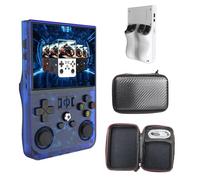 Keyboy - Keyboy Game Console, Portable Retro Video Game Console with 20000+ Games, Handheld Game Console, 4" HD IPS Screen, New R36Pro (128g blue,3.5-inch screen)