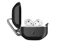 KeyBudz ElementProof AirPods 4a generazione - Custodia impermeabile con moschettone, colore: Nero