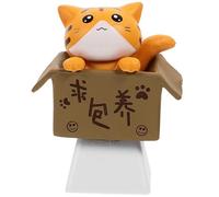 Keycap Decorativo a Forma di Gatto R4 in Pbt Arancia | Profilo R4 per Riga Superiore, Accessorio per Tastiera Meccanica, per Compleanni e Premi Gioco