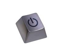 Keycap del metallo di Keycap della lega con il segno inciso del bottone di potere per personalizzazione meccanica delle tastiere