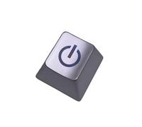 Keycap del metallo di Keycap della lega con il segno inciso del bottone di potere per personalizzazione meccanica delle tastiere