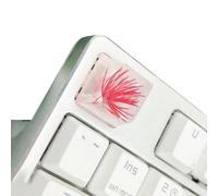 Keycap della resina con alta trasparenza per le tastiere meccaniche che caratterizzano il keycap elegante della trasparenza di progettazione del fiore del pino