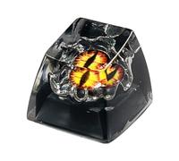 Keycap dell'occhio del fumetto dell'epossidico della resina traslucida fatta a mano Keycap unico per la personalizzazione della tastiera meccanica Keycaps della resina degli