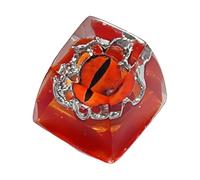 Keycap dell'occhio del fumetto dell'epossidico della resina traslucida fatta a mano Keycap unico per la personalizzazione della tastiera meccanica Keycaps della resina degli