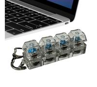 Keycap Fidget Toy - Clicky Desk Gadget | Multicolor Button Press Device, Tool, Compact Carry Accessory for Study Bag Commute Relaxation Focus Aid