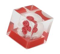 Keycap in resina con teschio incandescente universale per tastiere meccaniche keycaps ottimizzazione della digitazione comfort tastiere teschio trasparente keycaps