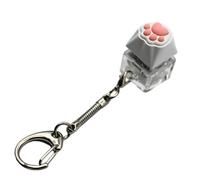 Keycap Keychain - Soft Silicone Flexible Texture, Lightweight Compact Durablee Structure, Quiet Press decompressionn Tactile Focus Aid Mini Carry Accessory | Ideal for Subway Commute Workplace Campus