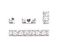 Keycap PBT Enter 6.25U Keycap Barra spaziatrice Cinque lati Keycap Subbed per tastiera meccanica Profilo OEM (4PCS) PBT Keycap