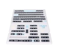 Keycap per Tastiera Meccanica, 128 Tasti in Materiale PBT Design Ergonomico Copritasti per Tastiera in Inglese Accessori per Regalo per Tastiera Universale (Comete)