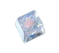 Keycap resina OEM Keycap Colorful Epoxy Camelia Flower Keycap per tastiera meccanica