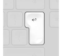 Keycap singolo per Logitech Keyboard Craft/MX Keys S/MX Keys Mini/MX Keys S per MAC/MX Keys Mini per MAC (grigio chiaro, [Enter] per Craft/MX Keys S per UK)
