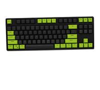Keycaps,87 PBT Keys Keycaps Tastiera Meccanica Double Backlit Word Colore Trasparente ANSI Layout Keyset per Cherry MX (Vendi Solo i keycap)
