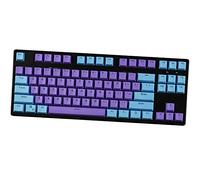 Keycaps,87 PBT Keys Keycaps Tastiera Meccanica Double Backlit Word Colore Trasparente ANSI Layout Keyset per Cherry MX (Vendi Solo i keycap)