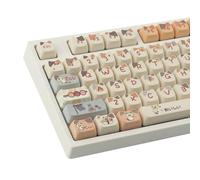 Keycaps in PBT, 144 tasti con gatto carino, sublimazione del colore keycaps con profilo MAO keycaps personalizzati per switch Cherry Gateron MX tastiere meccaniche