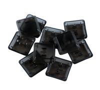 Keycaps neri traslucidi di dimensioni standard 1U perfettamente per il gioco e l'uso in ufficio su tastiere meccaniche G813 G815 G913