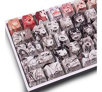 Keycaps PBT Dye Sublimation Upgrade 108 Keycap Set Profilo OEM Keycap Anime giapponese Keyset con estrattore per Cherry Mx Gateron Kailh Switch Tastiera meccanica
