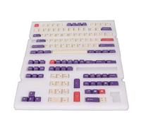 KeyCaps PBT Profilo Cherry 128 Tasti Sublimati per Tastiere Meccaniche Facile Installazione con Design Colorato Accessorio per Computer (Plum)