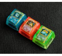Keycaps Pokemon - Charizard, Blastoise, Venusaur - Set Base - set 3 keycaps