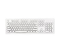 Keycaps rotondi Double Shot PBT Gaming Keyboard Retro bianco