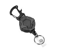 Keychai-n retrattile | Porta badge | Moschettone in acciaio | Moschettone retrattile keychai-n | Keychai-n Holder | Keychai-n con moschettone | Clip da cintura per escursionismo,