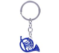 Keychain di corno, 1,2 x 1 in mini ghiottino francese a forma di corna fascino a sospensione a sospensione fatte a mano pendenti romantici da collezione figurine appeso accessori