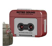 Keychain di Music Box - Pendant Charm vintage | MINI Sound Key Ring | Accetto di design compatto per zaini, portachiavi retrò per telefoni cellulari, chiavi per auto con design del registratore