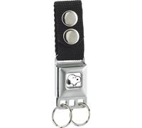 Keychain - Peanuts Snoopy Face Eyes Closed Full Color White ACC NUOVO