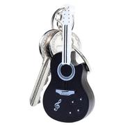 Keychain per chitarra giocabile con musica, portachiavi a sospensione musicale | Keeychain musicale per la chitarra più piccola del ondo | Keeychain musicale per uomini, la chitarra più piccola in