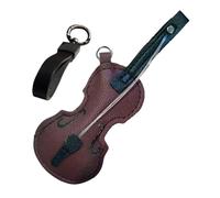 Keychain Per Violino - Portachiavi Di Violino In Pelle Vintage, Anelli Chiave Violini | Ciondolo Chiave Per Strumenti Musicali, Trailer Tascabile Per Gli Amanti Della Musica