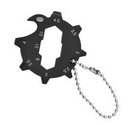 Keychain Tool - Stainless Steel Multifunctional Mini Carabiner | Bottle Opener Key Ring Tool | For Daily Use Camping Hiking Outdoor Adventures Traveling Commuting Mountaineering Urban Gear Accessory