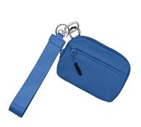 Keychain Wallet Women, Women Coin Purses, Waterproof Coin Purses, Nylon Coin Purses, Compact Key Ring Wallet, Wallet With Hand Strap, Portable Keychain Wallet, Coin Purse With Key Ring, Small Wallet F
