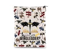 KEYCHIN 4th Wing Dragon Rider Book Sleeve Empyrean Bookish Gifts Should I Get The Wing Leader Book Covers Ya Fantasy Book Lovers Gifts (Wing Leader-BS)