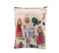 KEYCHIN Copertina per libro per capelli con scritta in lingua inglese "Princess" e scritta in inglese "I will read a book or maybe two or maybe two or three gold sunbook cover protector for book
