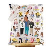 KEYCHIN Divertente borsa per i fan del cavaliere e dei fan di Todd, regalo per cavaliere no way borsa della spesa riutilizzabile Horseman Merch, Perché? Tb, Medium