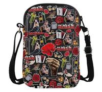 KEYCHIN Orpheus Musical Crossbody Bag Orfeo & Euridice Regalo Garofani Rossi Borsa a tracolla musicale Hades & Persefone Merch, Rosa Rossa Cb, Moda
