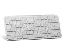 Keychron B1 Pro Tastiera wireless ultra-sottile con personalizzazione ZMK, 3 modalità Bluetooth/2,4 GHz/Cavo 425 g di peso leggero con una batteria a lunga durata di 1.200 ore per Mac/Window-bianco