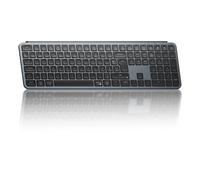 Keychron B6 Pro Tastiera Wireless Ultra-Sottile 100% AZERTY Layout Tastiera Gamer, Programmare con ZMK Launcher, 2,4 GHz/Bluetooth 5.2/cablato, per Mac/Windows/Linux - Grigio Sideal