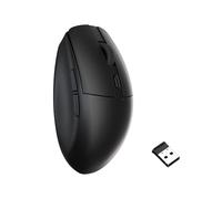 Keychron BM22 Mouse Wireless 2400 DPI Silenziosi Clicks 2.4GHz Bluetooth 5.2 Wired con Pulsanti Programmabili Lunga Durata Batteria per Laptop PC/Mac/Windows Nero