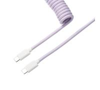 Keychron Coiled Aviator Cable - Cavo a spirale per tastiera meccanica, colore: viola chiaro