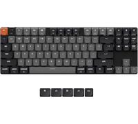 Keychron K1 Version 6 Tastiera meccanica wireless, Bluetooth/USB-C, LED Bianco, QMK/VIA Macro programmabili, PBT Keycaps, Per Mac Windows, Gateron 2.0 Brown Switch