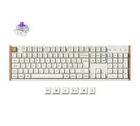 Keychron K10 HE Special Edition White - Tastiera Wireless 100% ISO-IT con Switch Magnetica Gateron Double-Rail, Rapid Trigger, Keycaps PBT, RGB, QMK e Bluetooth 5.2 Bianca