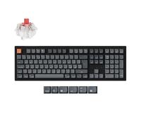 Keychron K10 Max Layout Italiano ISO, Tastiera Meccanica Wireless Full-Size, Bluetooth/2.4GHz/USB-C, Hot-Swappable, QMK/VIA, per Windows, macOS e Linux, Super Red Switch