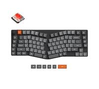 Keychron K15 MAX Tastiera meccanica wireless, 2,4 GHz/Bluetooth/USB-C, LED Bianco, QMK/VIA, Macro programmabili, PBT Keycaps, Per Mac Windows, Super Red Switch