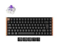 Keychron K2 HE Special Edition - Layout Italiano QWERTY - Tastiera Meccanica 75% Wireless, Switch magnetici, RGB, QMK/VIA, Legno Scuro, Keycap PBT, Mac/Windows, 2.4GHz/Bluetooth/USB-C