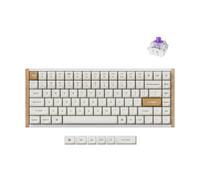 Keychron K2 HE - Tastiera wireless personalizzata con effetto Hall Gateron, interruttore magnetico a doppia rotaia, 2,4 GHz, QMK Bluetooth 5.2 RGB, compatibile con Mac Windows Linux (alluminio + legno