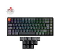 Keychron K2 Version 3 - Layout Italiano ISO, Hot-Swappable RGB Red Switch - Wireless QMK, Alluminio, PBT Shine-Through per Mac/Windows