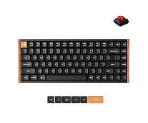 Keychron K3 Max QMK/VIA - Tastiera meccanica senza fili programmabile, 2,4 GHz/Bluetooth/USB-C, telaio in legno, Gateron Hot Swap, interruttore rosso per Mac e Windows - QWERTY US Layout