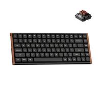 Keychron K3 Ultra 8K Tastiera Meccanica Senza Fili 75% Basso Profilo - Nero | 2.4 GHz/Bluetooth/USB-C, ZMK Powered 550H durata della batteria, telaio in alluminio e legno, hot-swap e RGB per Mac Windows
