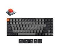 Keychron K3 Versione 3 Tastiera meccanica senza fili, Bluetooth/USB-C, LED bianco, macro programmabili QMK/VIA, ABS keycaps, per Mac/Windows, Low Profile 2.0 Red Switch